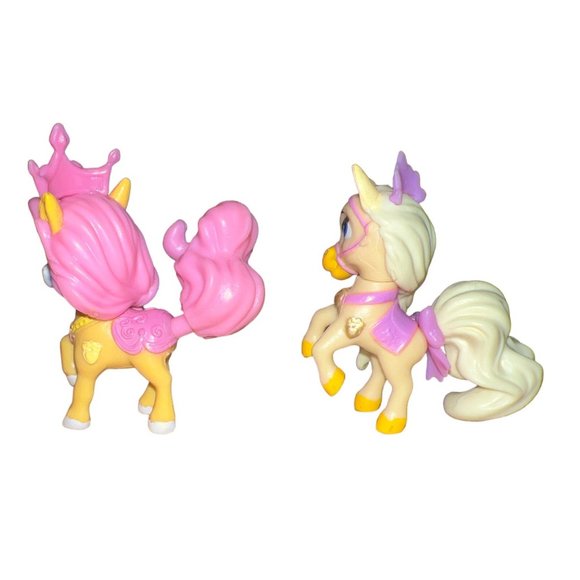 Lot Of 2 Disney Palace Pets Mini Horses Whisker Haven Petite & Blondie- Princess - Picture 4 of 6